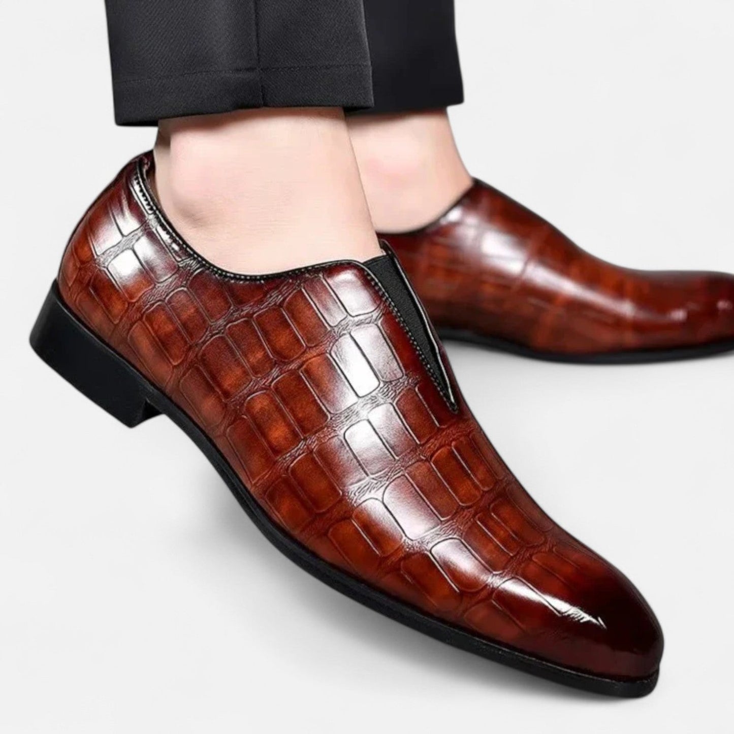 Mocasines Hombre de Cuero Genuino Ajuste Clásico
