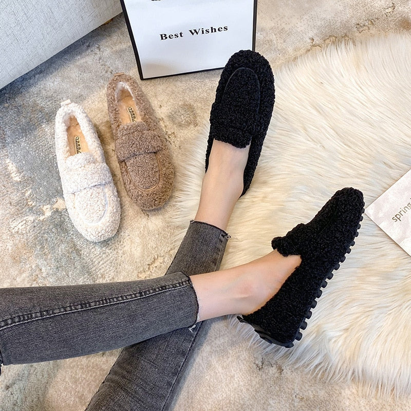 Zapatillas Mujer de Felpa Suaves y Confortables