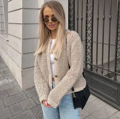 Abrigo Mujer de Lana Ajuste Clásico
