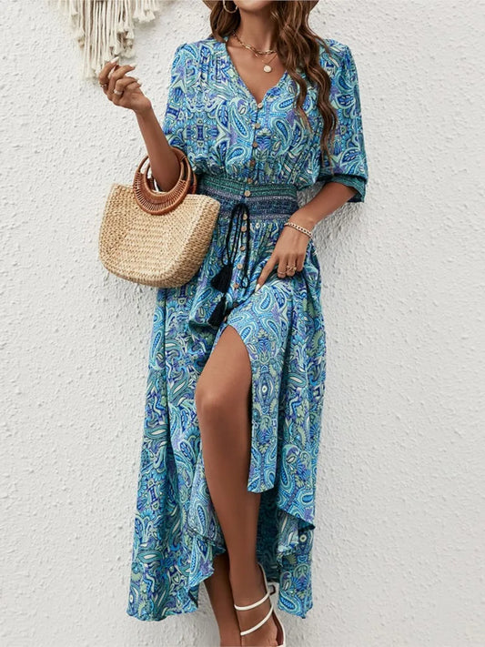 Vestido Mujer Verano Escote en V Ligero - Mavetta