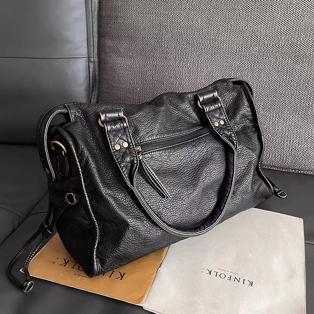 Bolso Grande Mujer de Hombro con Cremallera y Bolsillos