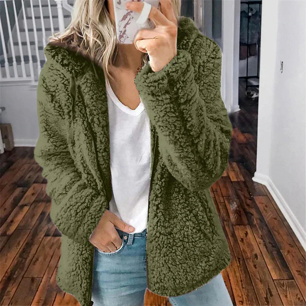 Chaqueta Mujer de Invierno con Capucha y Acolchada