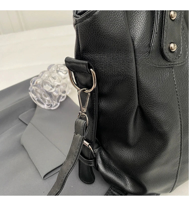Bolso de hombro mujer piel suave gran capacidad diseño elegante