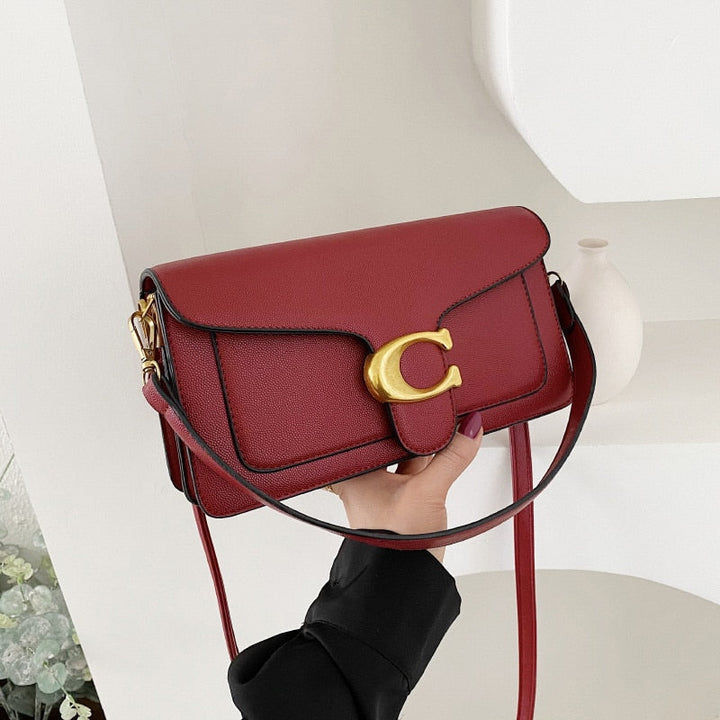 Bolso de hombro mujer piel elegante para uso diario