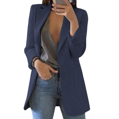Blazer Mujer Casual Estructura Texturizada Corte Ajustado