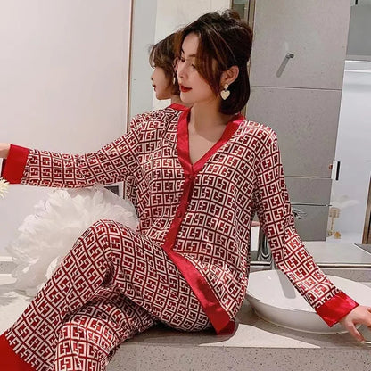 Pijama Mujer Algodón Estampado Gráfico Corte Cómodo