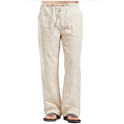 Pantalón Hombre Ligero Cintura Ajustable Corte Recto
