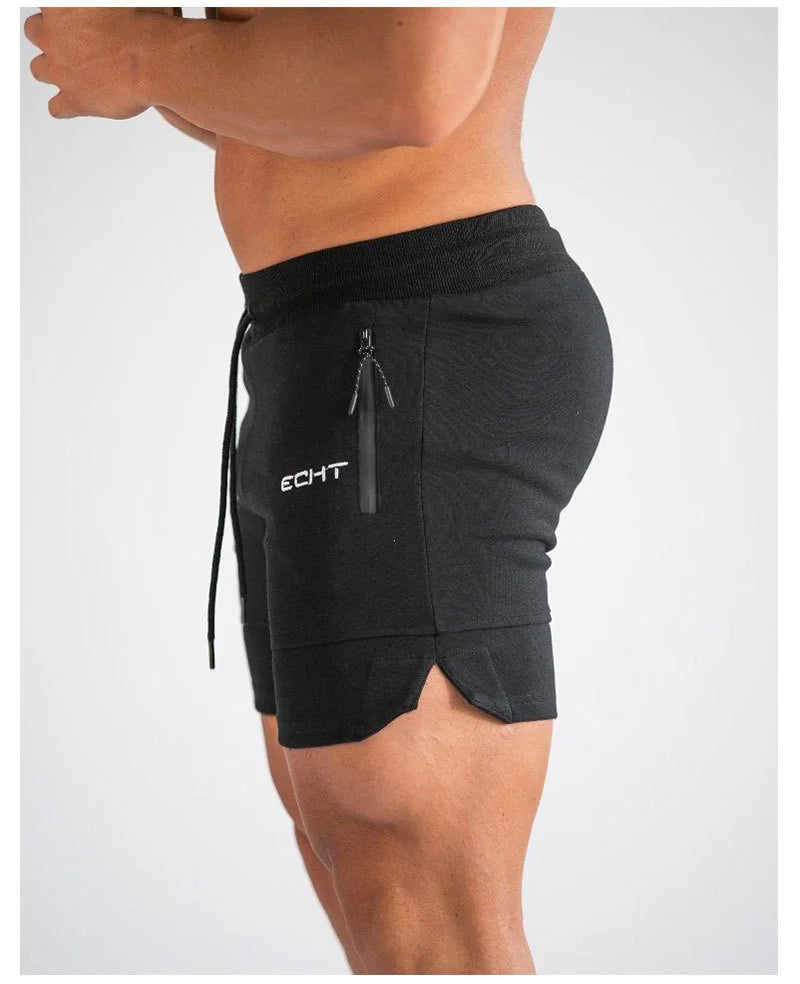 Pantalones cortos hombre deportivos con bolsillos y cordón ajustable