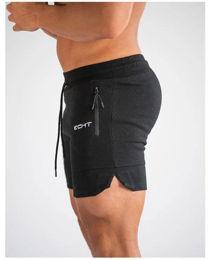Pantalones cortos hombre deportivos con bolsillos y cordón ajustable