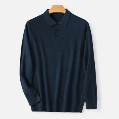 Camisa Polo Hombre Lana Merino Suave Corte Clásico