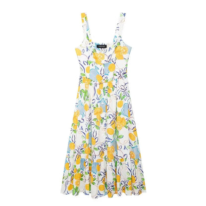 Vestido Mujer con Tiras Ajustables Corte en A