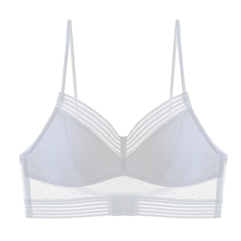 Sujetador Mujer de Encaje Push Up Espalda Descubierta Invisible