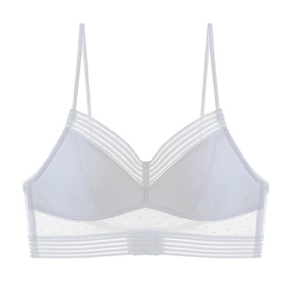 Sujetador Mujer de Encaje Push Up Espalda Descubierta Invisible