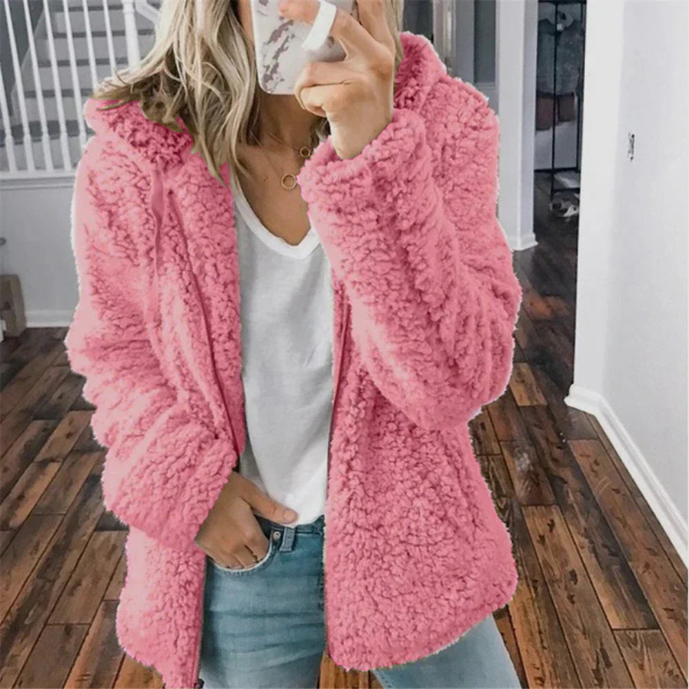 Chaqueta Mujer de Invierno con Capucha y Acolchada