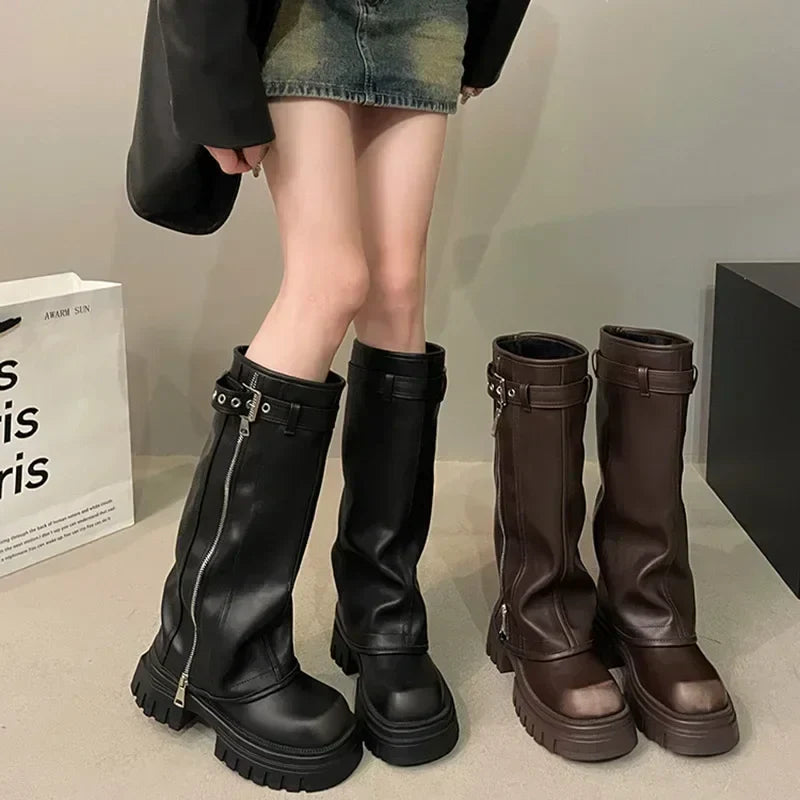 Botas Mujer Elegantes y Robusta Diseño Clásico - Mavetta