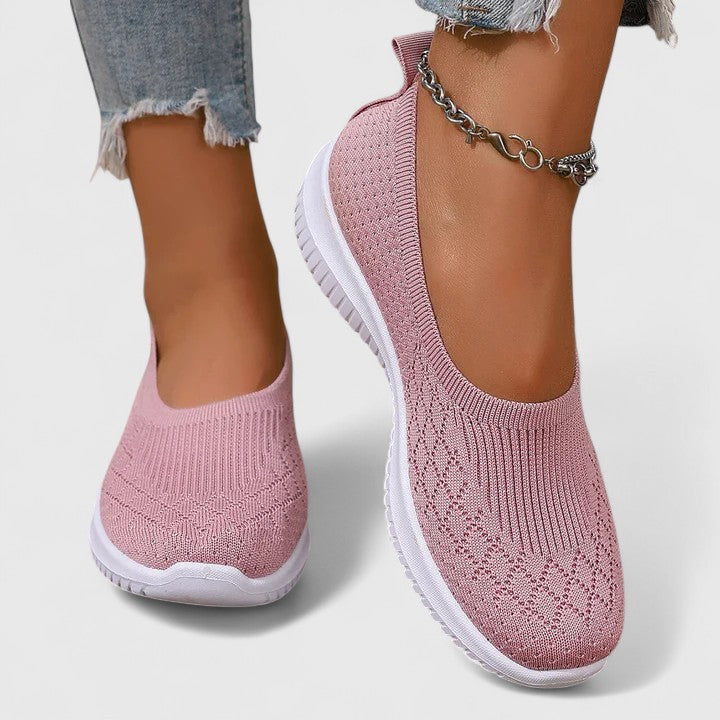 Zapatos ortopédicos mujer tejido transpirable suela ergonómica slip-on