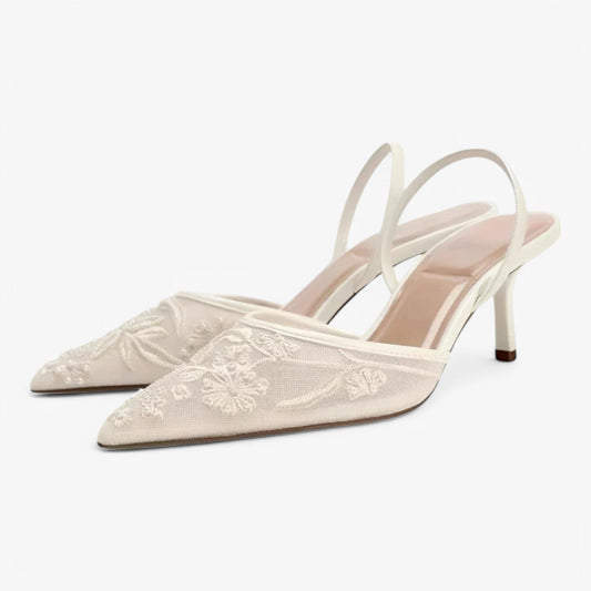 Tacones Mujer de Malla Estilo Elegante - Mavetta