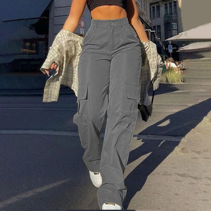 Pantalón Cargo Mujer Algodón Moderno y Funcional