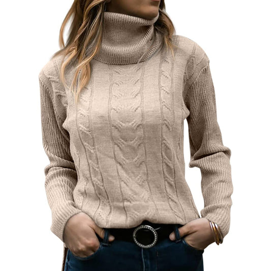 Suéter Mujer Cuello Alto Ajustado - Mavetta