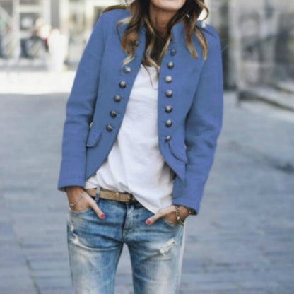 Blazer Mujer Manga Larga Corte Elegante