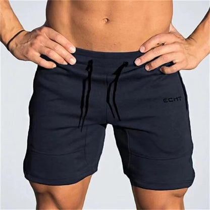 Pantalones cortos hombre deportivos con bolsillos y cordón ajustable