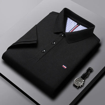 Polo hombre algodón cuello tradicional corte regular
