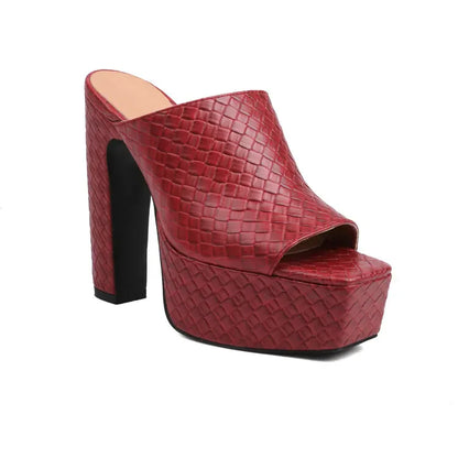 Sandalias Plataforma Mujer de Cuero Vegano Ajuste Comodo