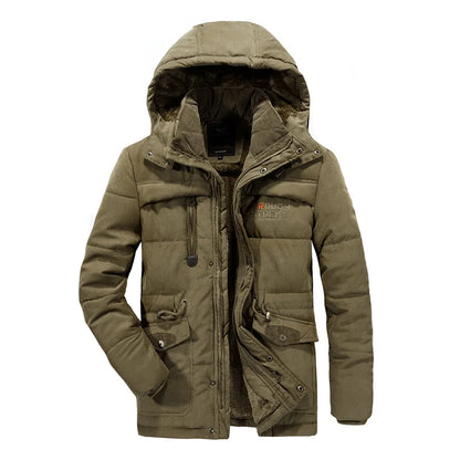Chaqueta táctica hombre con capucha para exteriores resistente