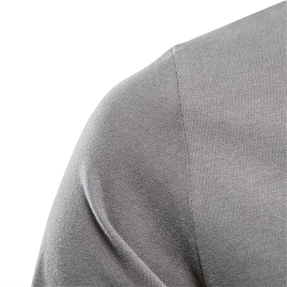 Camiseta Hombre Manga Larga Algodón Cuello Redondo