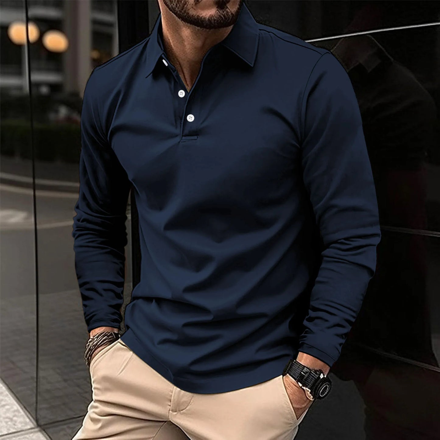 Camisa Polo Hombre Algodón Confortable Clásica