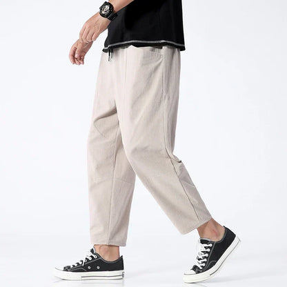 Pantalón Hombre de Lino Ligero y Transpirable