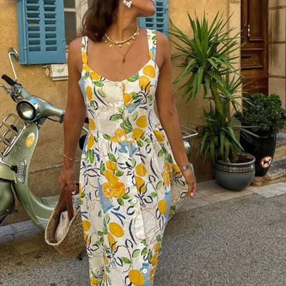 Vestido Mujer con Tiras Ajustables Corte en A
