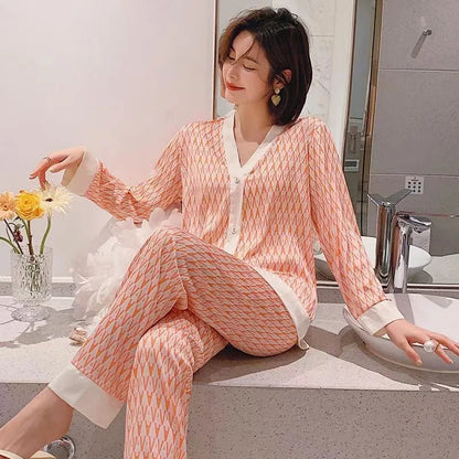Pijama Mujer Algodón Estampado Gráfico Corte Cómodo