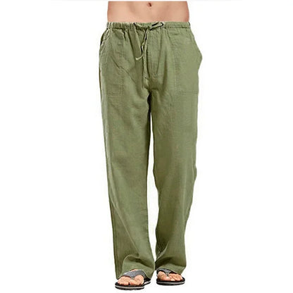 Pantalón Hombre Ligero Cintura Ajustable Corte Recto