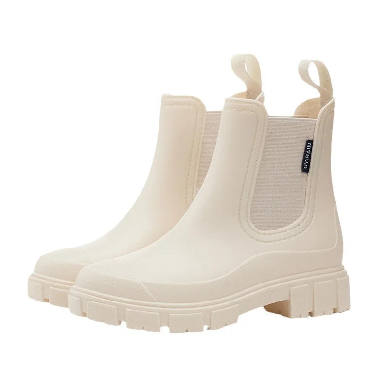 Botines Chelsea Mujer Impermeables Ajuste Deslizante