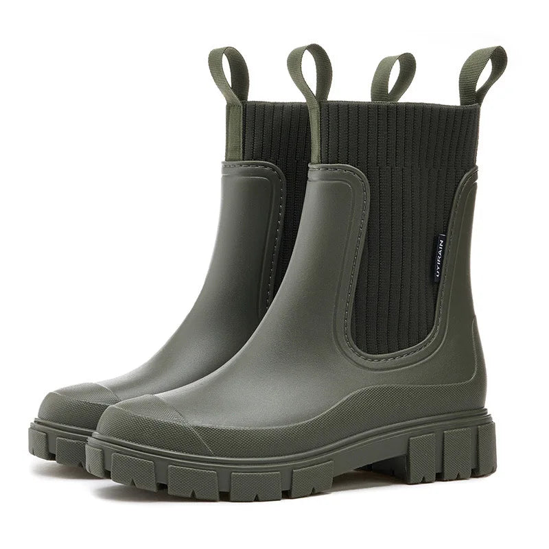 Botines Mujer Impermeables Suela Gruesa Antideslizante