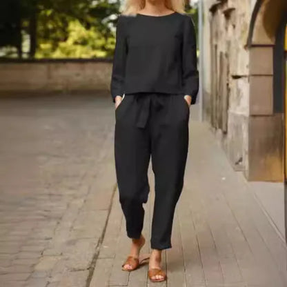 Vestido Fluido Mujer con Cinturón de Lazo Estilo Elegante