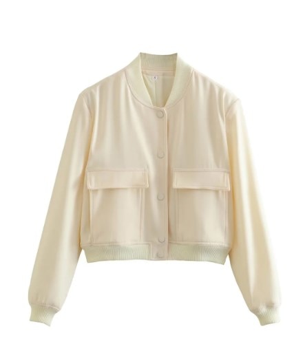 Chaqueta bomber mujer oversize corta