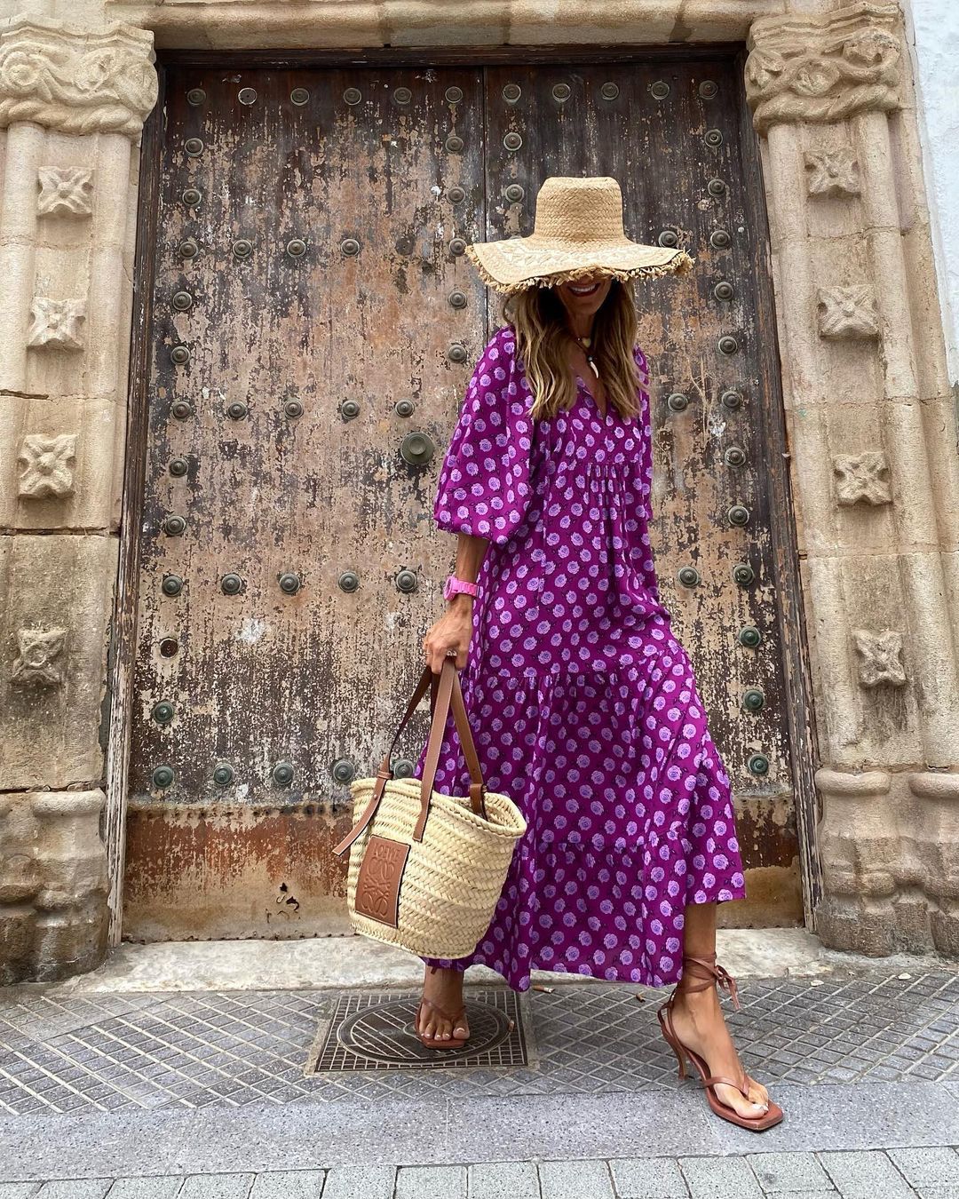 Maxivestido Mujer Estilo Bohemio Holgado