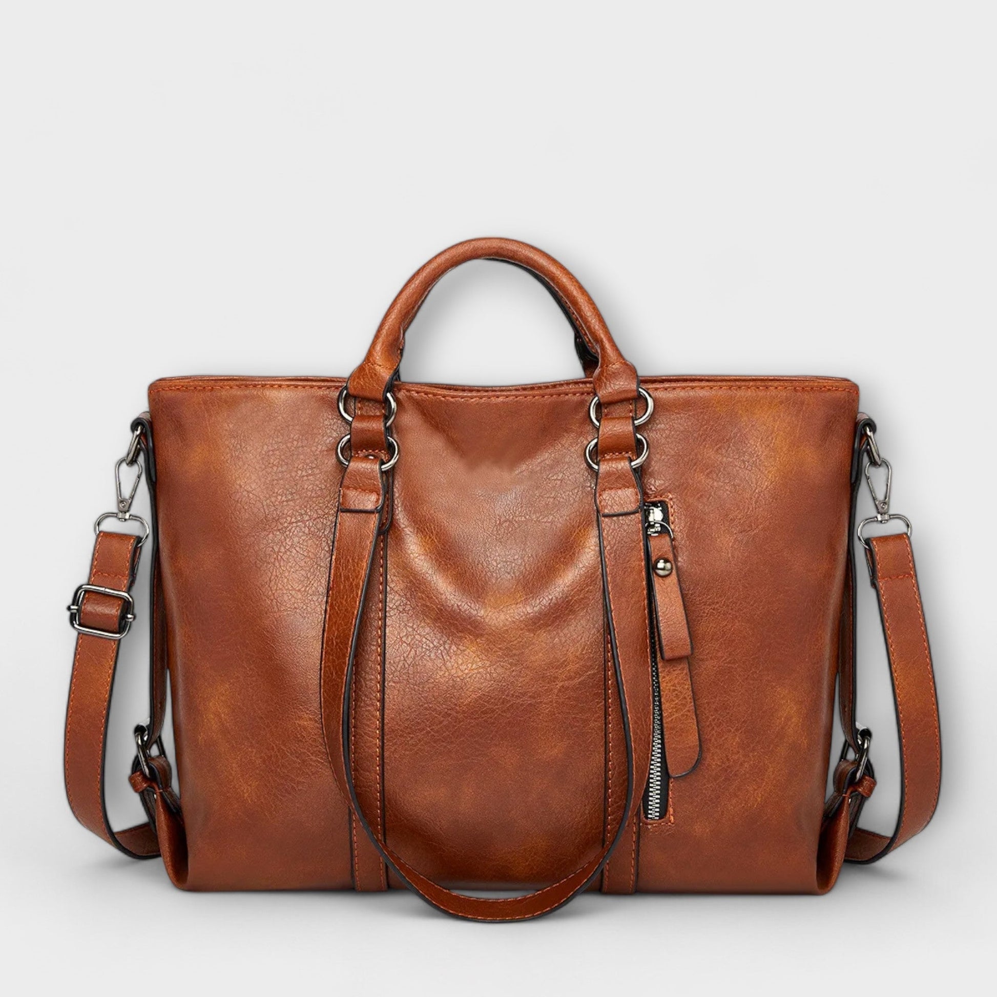 Bolso de mano mujer de trabajo piel pulida elegante - Mavetta