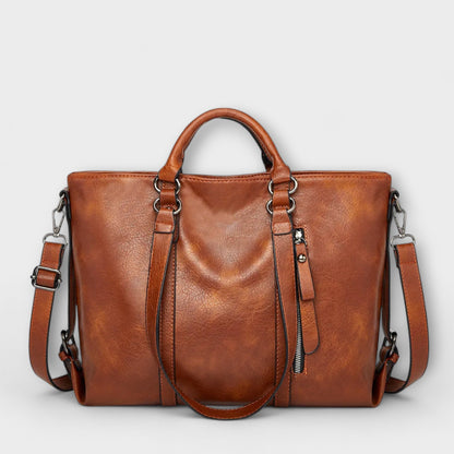 Bolso de mano mujer de trabajo piel pulida elegante - Mavetta