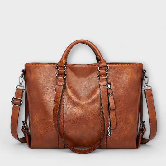 Bolso de mano mujer de trabajo piel pulida elegante - Mavetta