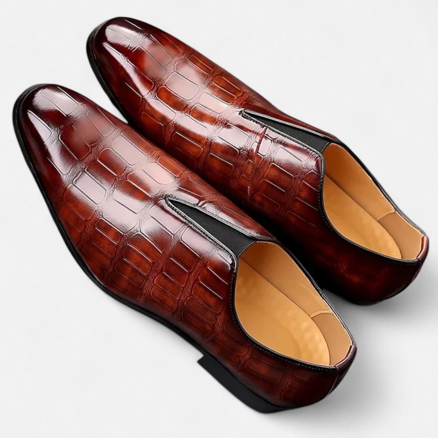 Mocasines Hombre de Cuero Genuino Ajuste Clásico