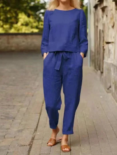 Vestido Fluido Mujer con Cinturón de Lazo Estilo Elegante