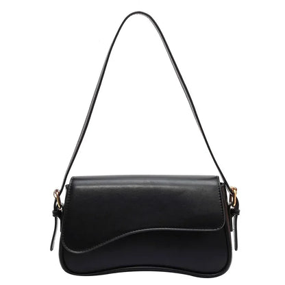 Bolso mujer de piel elegante y versátil con asa corta