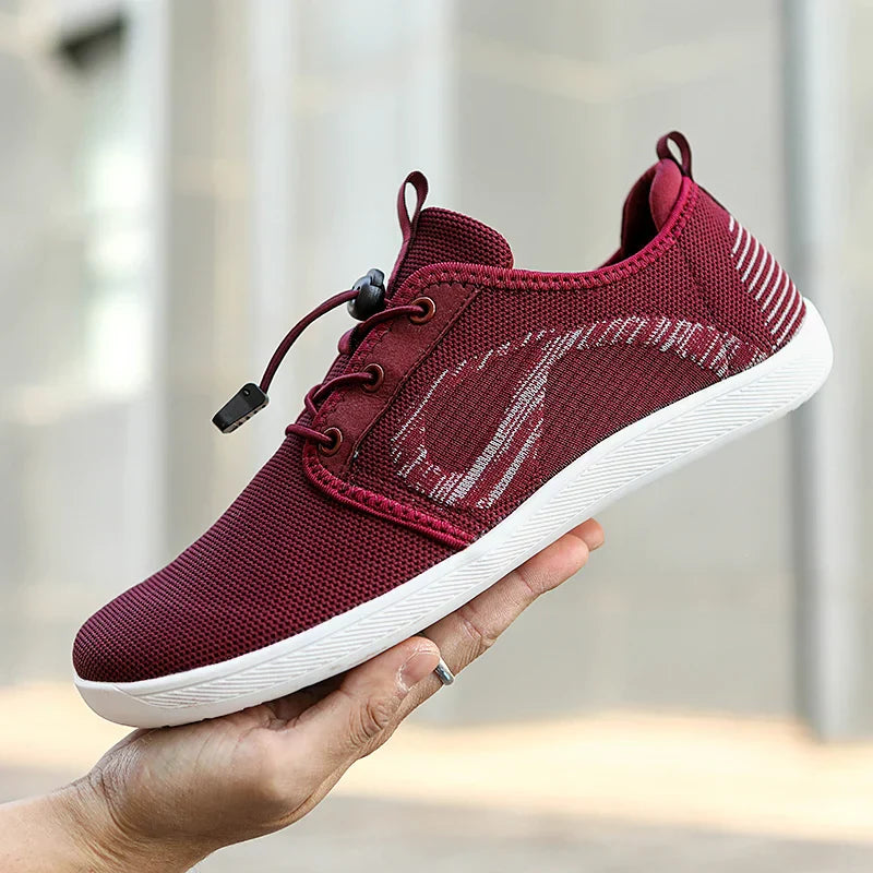 Zapatillas Hombre Minimalistas Malla Transpirable Suela Plana goma