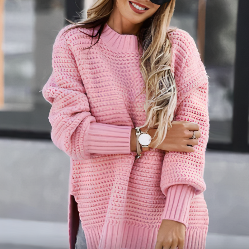 Jersey Mujer de Punto Suave Ajuste Comodo