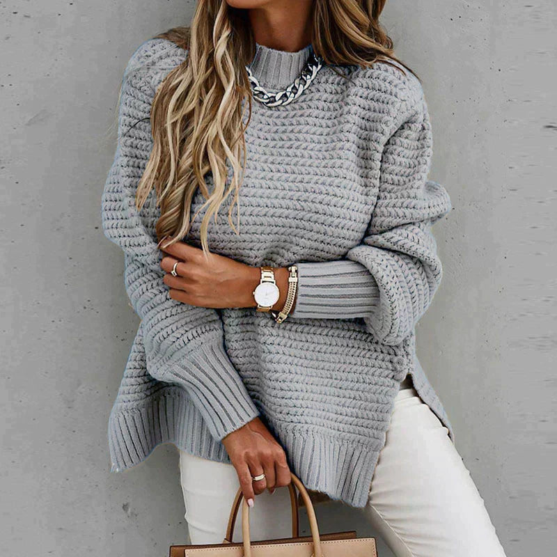 Jersey Mujer de Punto Suave Ajuste Comodo