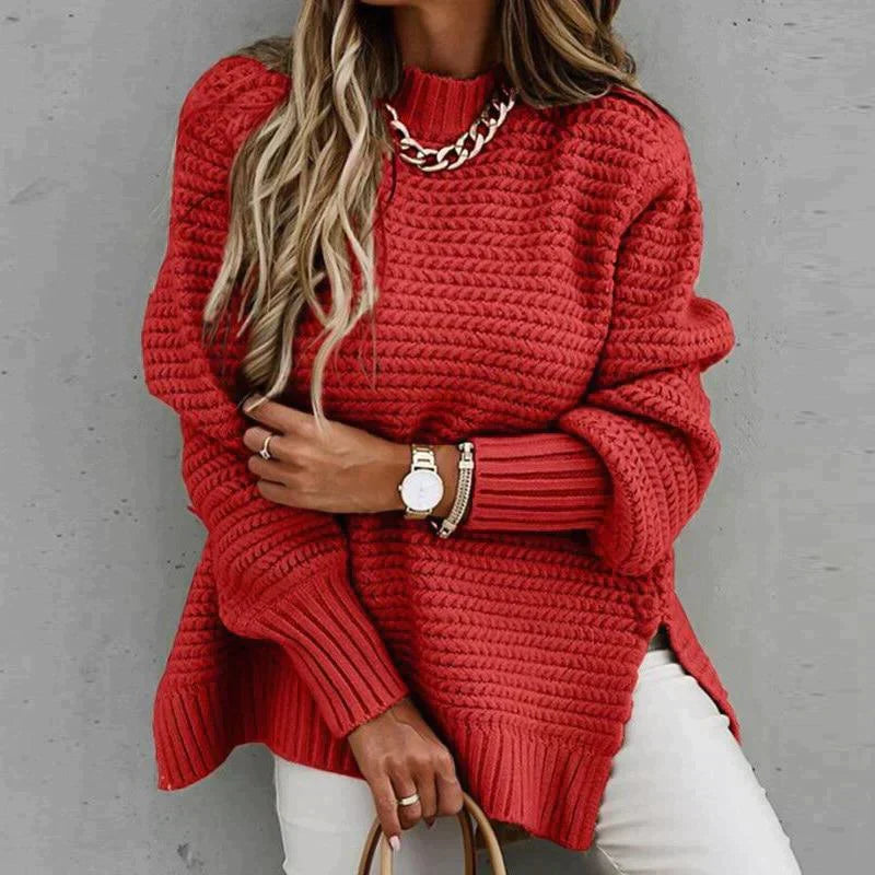 Jersey Mujer de Punto Suave Ajuste Comodo