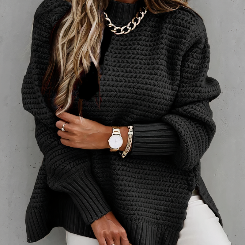 Jersey Mujer de Punto Suave Ajuste Comodo
